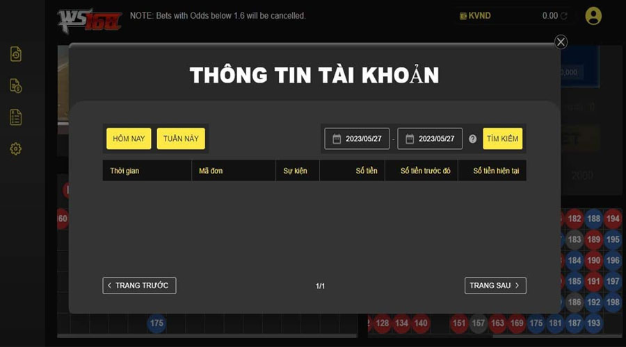 Cách tham gia sảnh WS168